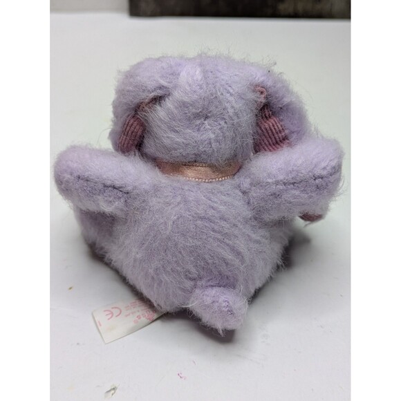 Russ Berrie Bunny Rabbit Plush Purple Mini Small Stuffed Animal Vintage Easter - Picture 2 of 7